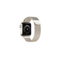   Tech-Protect Milaneseband rozsdamentes acél szíj, amely kompatibilis az Apple Watch 4/5/6/7/8/9/SE/Ultra1/2 42/44/45/49mm Starlight készülékkel