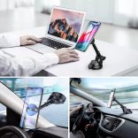 Add Telco Mobile autós telefontartó műszerfalhoz vagy szélvédőhöz univerzális mágneses, A +++ minőségű, 360 fokban elfordítható