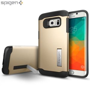 Spigen Slim Armour Samsung Galaxy S6 Edge Plus tok - pezsgő arany