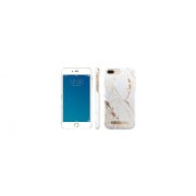   iDeal Of Sweden - iPhone 8,7,6s Plus telefonokhoz, mikroszálas bélés, Qi vezeték nélküli töltő kompatibilis (Carrara Gold)