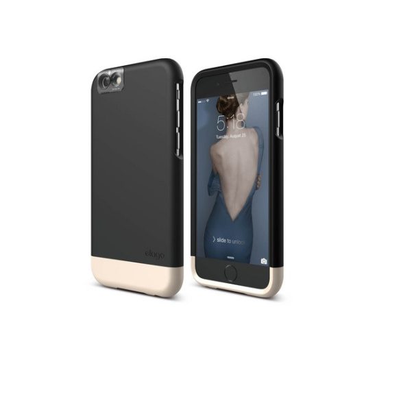 Elago iPhone 6S+ Glide Cam tok - fekete / arany
