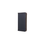 Genuine Leather Xiaomi Redmi Note 10 4G / Note 10S oldalra nyíló mágneses bőrhatású könyv tok szilikon belsővel fekete