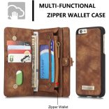 Caseme iPhone 6 tok, bőr pénztárca