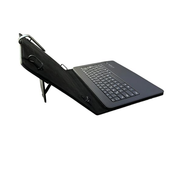 Uname - 10" Univerzális Tablet Tok billentyűzettel, Fekete