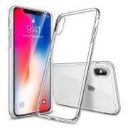  IPhone X XS (5,8") átlátszó szilikontok vékony fényes telefontok tok tartó Apple