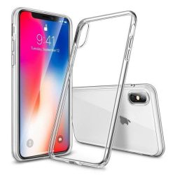   IPhone X XS (5,8") átlátszó szilikontok vékony fényes telefontok tok tartó Apple