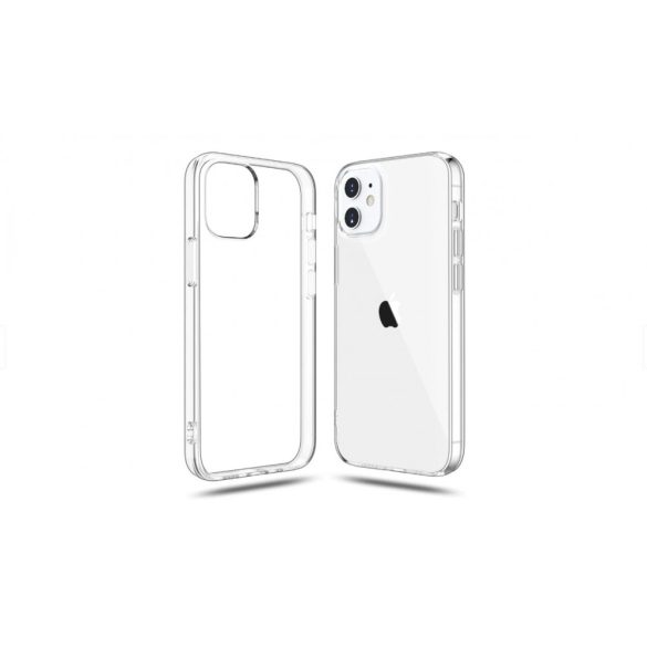 Lemontti telefon tok, szilikon, iPhone 12 Mini, átlátszó