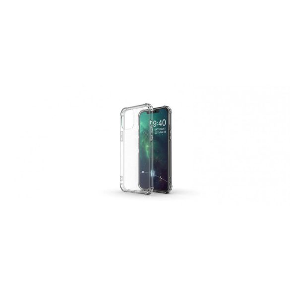 IPhone X / XS szilikon tok, hátlaptok, telefon tok, erősített sarkokkal, átlátszó, Anti Shock, 1,5mm