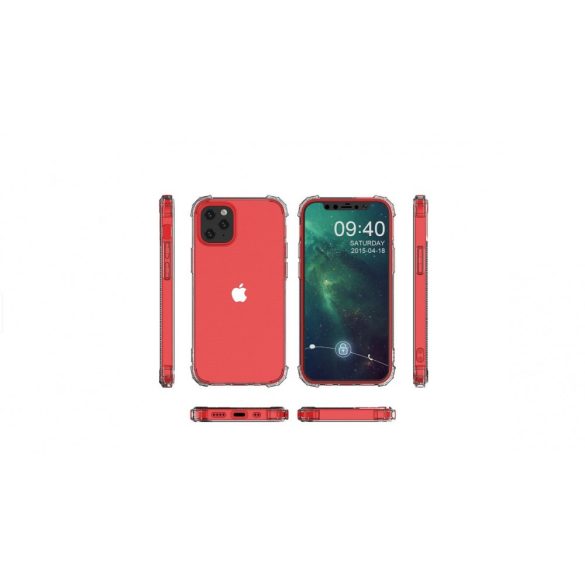 Apple Iphone 12 Mini - Wozinsky Anti-Shock Szilikon Tok, Átlátszó