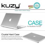 Kuzy - CLEAR 17" kristálykemény tok MacBook Pro 17" modellhez: A1297 alumínium unibody