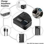 Micro USB akkumulátortöltő Sony NP-F550/F750/F960/F970, NP-FM50/FM70/FM90, QM71D, 91D, NP- F500H/F55H akkumulátorokhoz