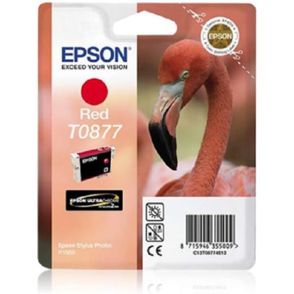 Epson T0877 patron, vörös, 11,4ml