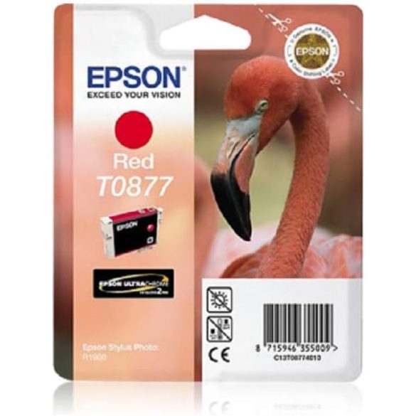 Epson T0877 patron, vörös, 11,4ml