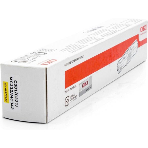 OKI 44973533 Toner, Sárga