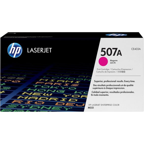  HP CE403A 507A toner, Bíbor (eredeti)