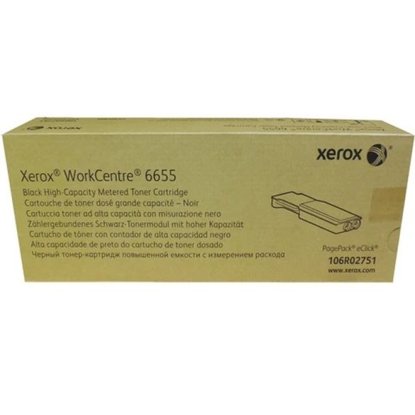 Gyári Xerox 106R02751, HC Fekete Toner, WorkCentre 6655