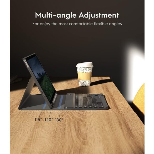 IPad Pro 12.9 tok billentyűzettel iPad 2018 3. generációhoz vezeték nélküli Bluetooth billentyűzet