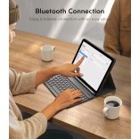 IPad Pro 12.9 tok billentyűzettel iPad 2018 3. generációhoz vezeték nélküli Bluetooth billentyűzet