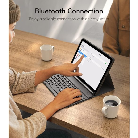 IPad Pro 12.9 tok billentyűzettel iPad 2018 3. generációhoz vezeték nélküli Bluetooth billentyűzet