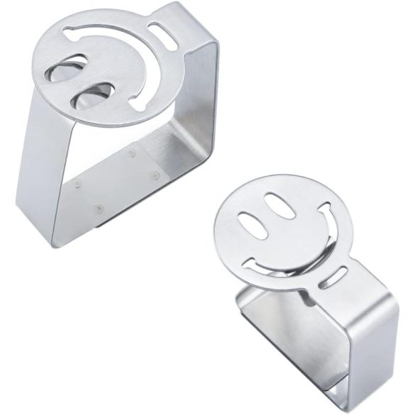 Tucireat terítőkapcsok rozsdamentes acélból 8 db-os csomag Asztalibilincs Asztalterítő tartó Asztalterítő tartó Rozsdamentes acél abrosztartó Asztalborító kapcsok Asztalterítő kapcsok