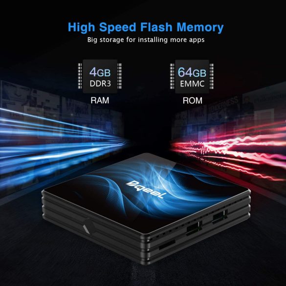 Bqeel Android 10.0 TV Box R2 MAX, 4 GB RAM 64 GB ROM