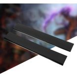 Fekete Cover Shell elülső ház , bal és jobb első panel PS3 Slim, CUH-4000 konzolhoz, javító alkatrész