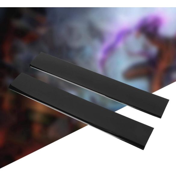 Fekete Cover Shell elülső ház , bal és jobb első panel PS3 Slim, CUH-4000 konzolhoz, javító alkatrész