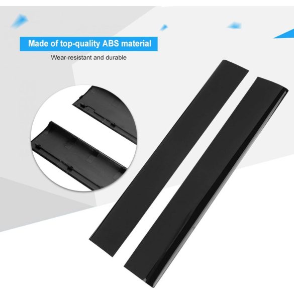Fekete Cover Shell elülső ház , bal és jobb első panel PS3 Slim, CUH-4000 konzolhoz, javító alkatrész
