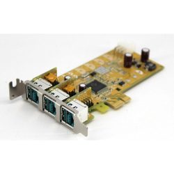   Dell PCIe USB kártya 3x12V tápellátású USB PCI-e LP 1PCB-PUB1200XL X100
