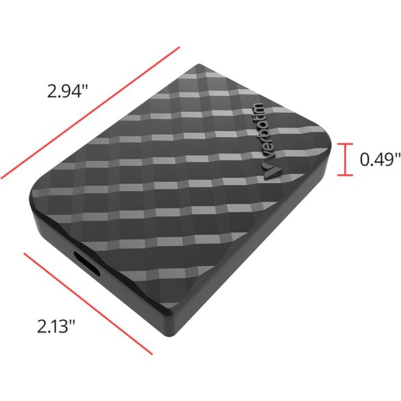 Verbatim 1TB Store 'n’ Go Mini External Solid State Drive USB 3.2 Gen 1 USB-C Connection - Diamond Black (32025)