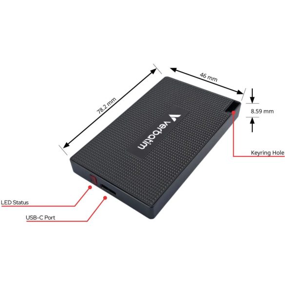 Verbatim Metal Mini SSD USB-C 3.2 Gen 2 1 TB (32031)