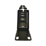 Kábelvezető panel, fekete, karmokkal