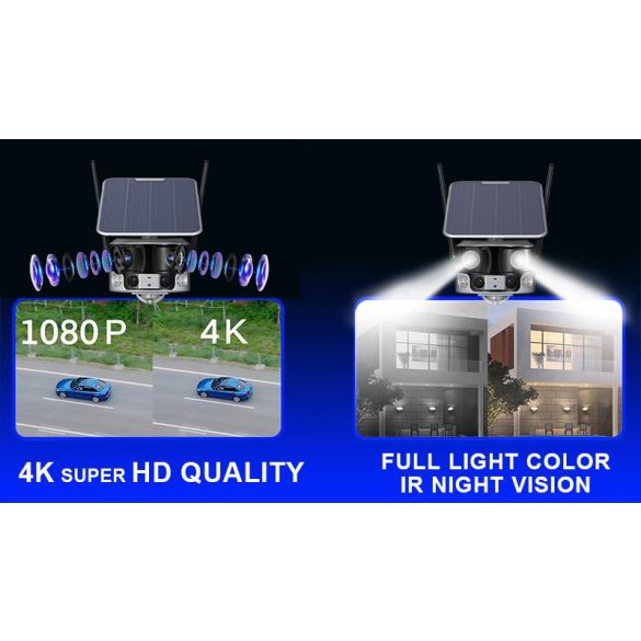 Viking VPRIME4G napelemese megfigyelő kamera