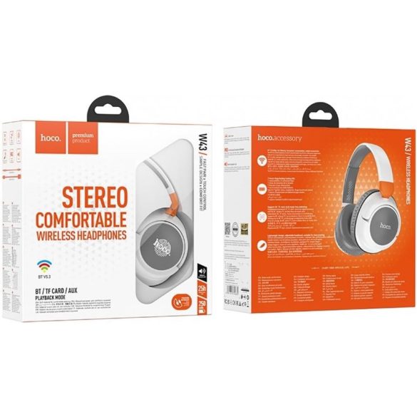 HOCO W43 fejhallgató bluetooth fehér