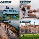 JOSEKO laptop hátizsák, könnyű, vízálló iskolai/főiskolai üzleti hátizsák férfiaknak és nőknek, professzionális utazó hátizsák nagy kapacitással és USB töltőporttal, narancssárga