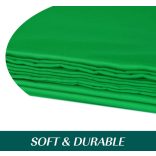 Supplyu - 1, 5 x 2 m-es zöld háttér poliészter, összecsukható 2 rugós bilinccsel fotózáshoz, zoomhoz, interjúkhoz, élő közvetítéshez 